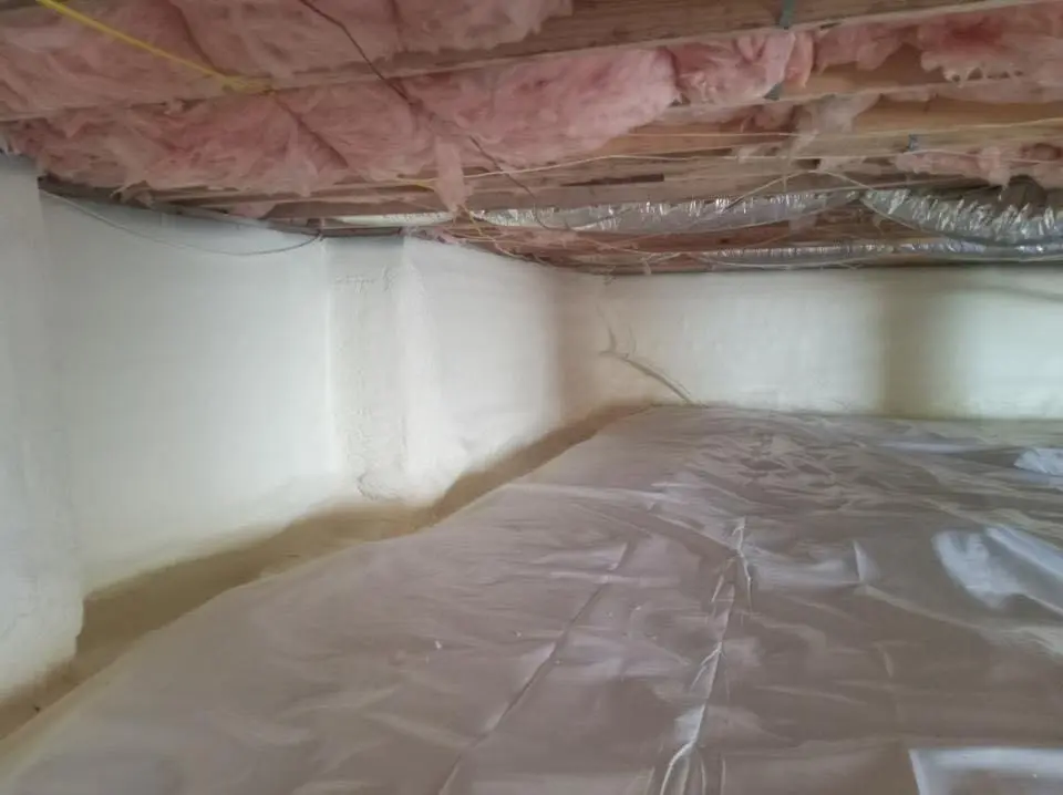Crawl space encapsulation with closed-cell spray foam for Attic Insulation in Wasilla